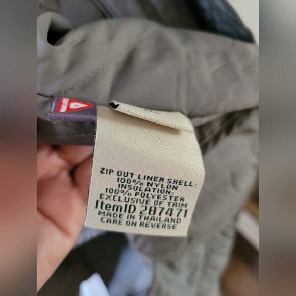 NWT L.L. Bean Women's H2OFF Rain Jacket PrimaLoft-Lined Ashpalt Gray Size Small - Picture 6 of 14